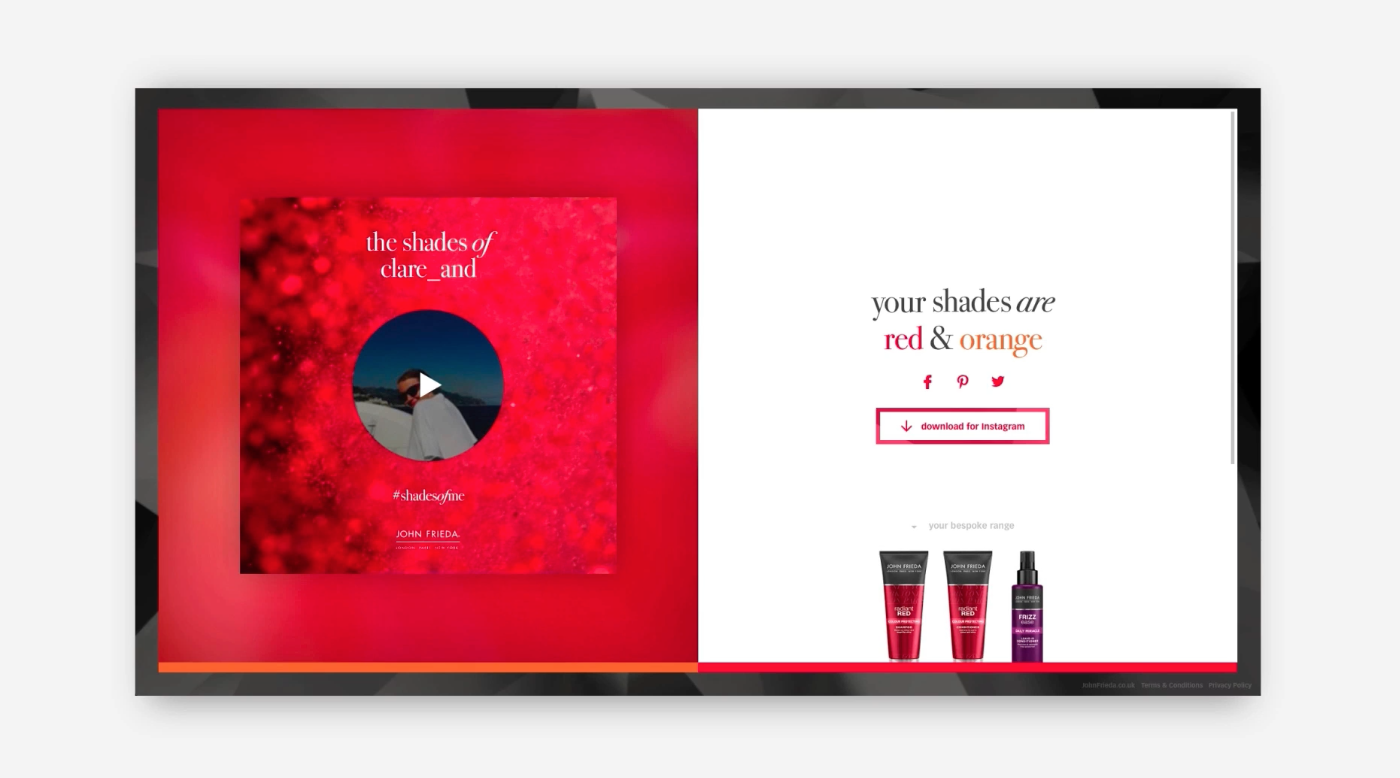 Instagram Trends 2019 - John Frieda 'Shades of Me' - Sked Social