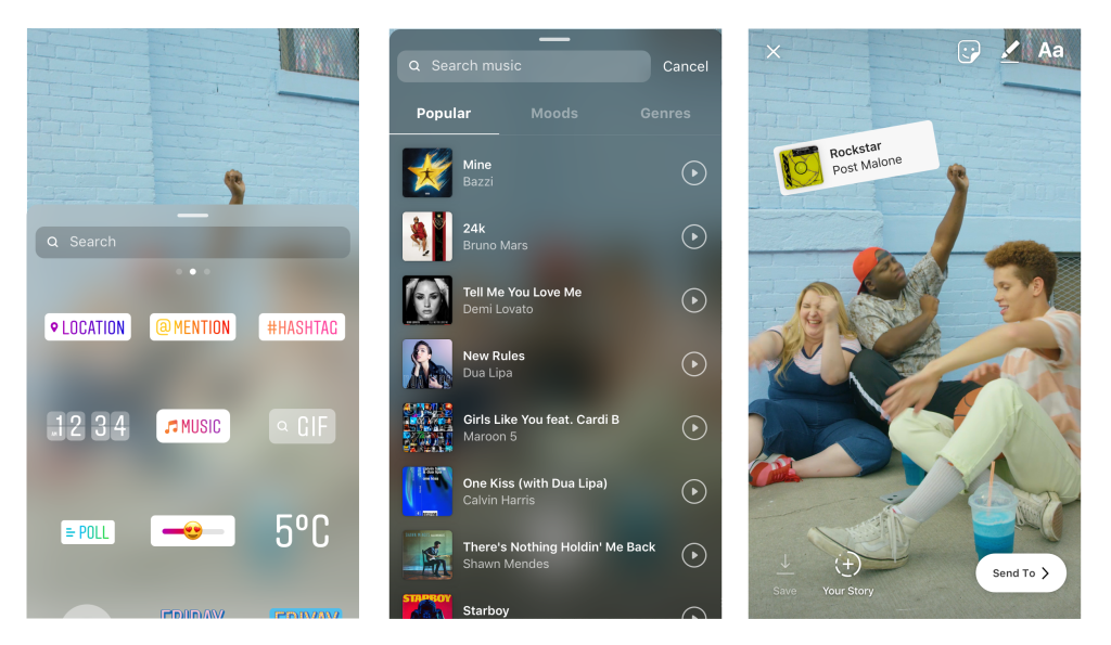 Instagram Updates - Music Sticker - Sked Social