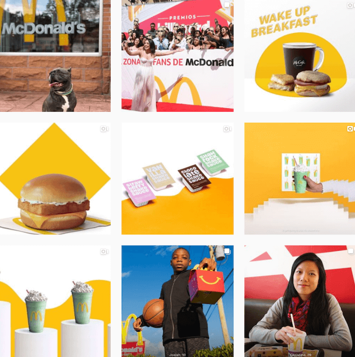 Instagram Themes - McDonalds - Sked Social