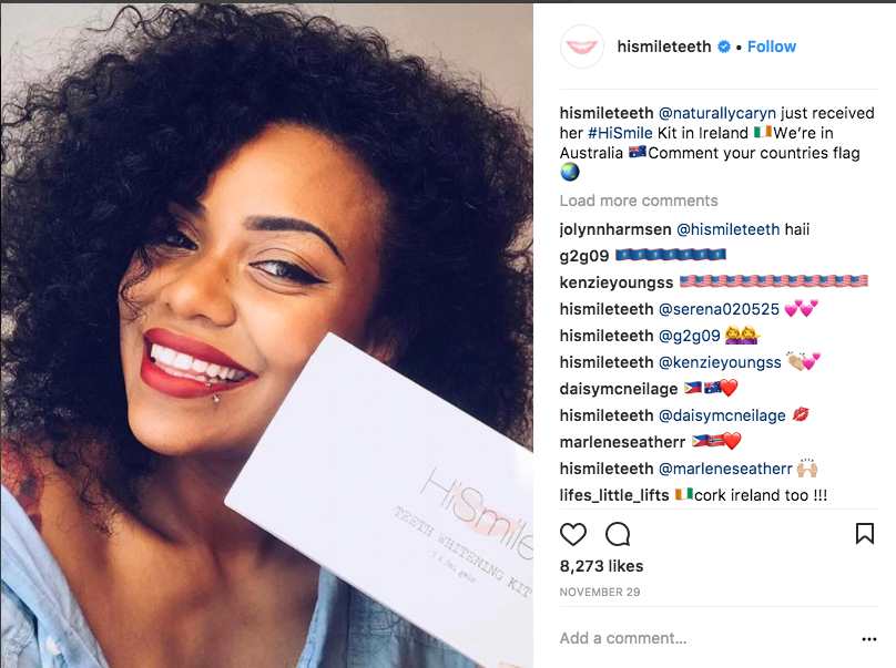 Hi Smile uses micro-influencers