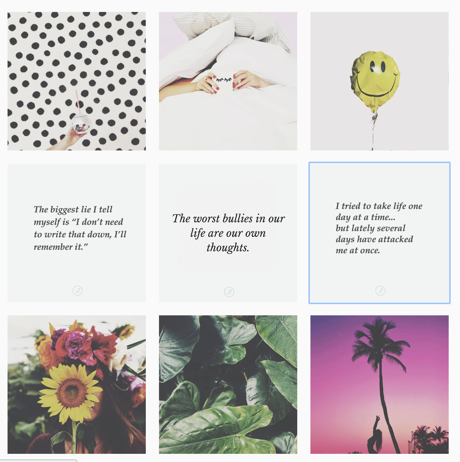 instagram photo grid