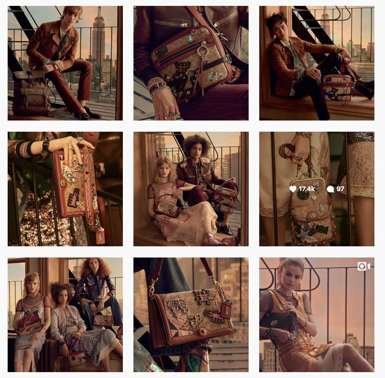 instagram grid layout