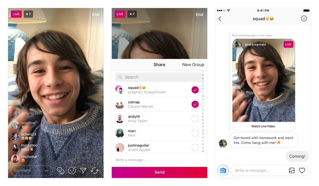 instagram live sked social you can also send - how to block instagram users from sending you direct photo video